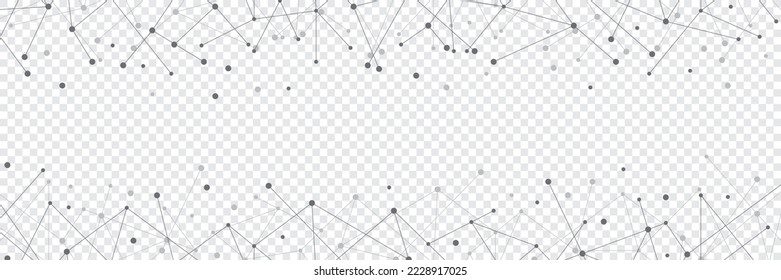Abstract network technology geometric dots. Network clipart. Connecting dots and lines. Global network connection. Digital technology with plexus background. Vector illustration