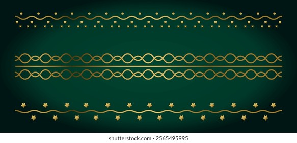 Abstract network of wave line patterns, zigzag and geometric patterns. Seamless element flat style. Golden ethnic pattern. EPS10