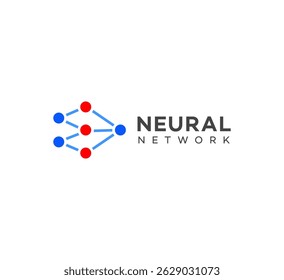 Variaciones Abstractas del logotipo de la red neuronal mostradas en fondos blancos, azules y oscuros. Los nodos azules y blancos conectados por líneas representan la tecnología de IA.