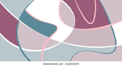 Abstract neurography. Wavy stripes and bright polygon sectors. Neurographic design. Abstract bright pattern for cover, background, wallpaper.