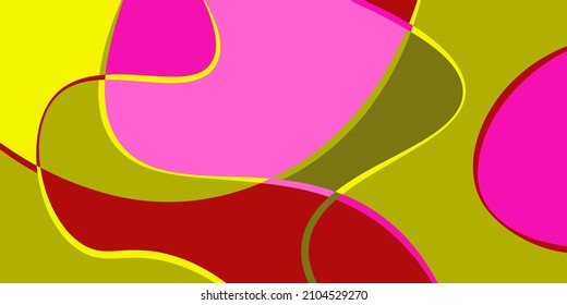 Abstrakte Neurografie. Schwere Streifen teilen das Flugzeug in Sektoren. Neurografisches Design. Abstraktes helles Muster für Cover, Hintergrund, Tapete.