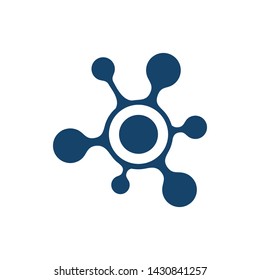 Abstract Neuron Cell Biotech 
Nanotechnology Logo Vector Icon