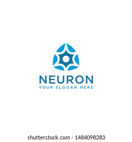 Abstract Neuron Logo template, vector