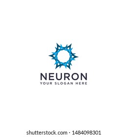 Abstract Neuron Logo template, vector