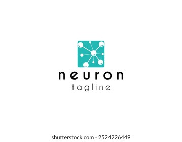 Ilustração vetorial do modelo de logotipo da Neuron Abstract.