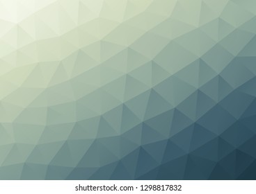 Abstract neutral blue polygonal background of geometric shapes. Retro triangle background. Colorful mosaic pattern. Geometric background in Origami style with gradient.  Low poly background 