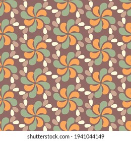 Abstract neutral boho seamless pattern 