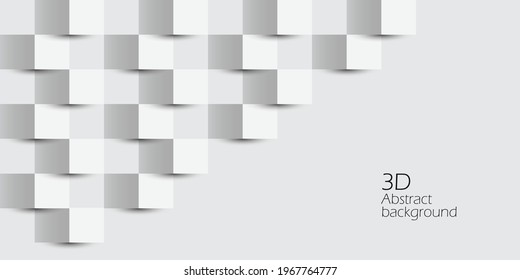 Abstract Neutral Geometric Wide Background Banner Cover For Web Page, Social Media Facebook, Presentation. For Technology, Real-estate, Security, Architecture, Stock Equity Market Content. Vector