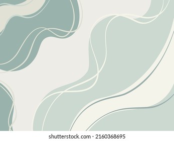 Resumen del fondo vectorial neutro. Diseño moderno con líneas suaves y puntos irregulares. Ilustración minimalista en colores pastel