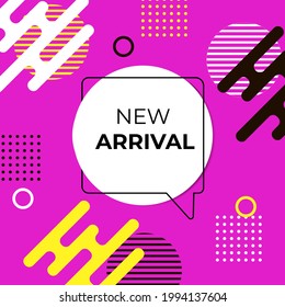 Abstract New Arrival Flat Design Composition - Vector