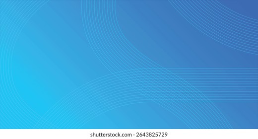 Abstract New blue background. Luxury glowing lines curved overlapping on blue background. EPS vector illustration