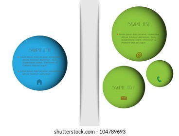 Abstract new design circles.Vector eps10