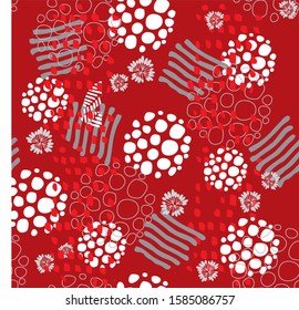 Abstract new red seamless pattern