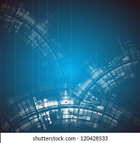 Abstract new technology dynamic fade background