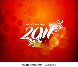 abstract new year 2011 colorful design.  Vector illustration