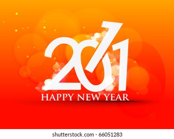 abstract new year 2011 colorful design.  Vector illustration