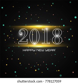 Abstract new year 2018 background