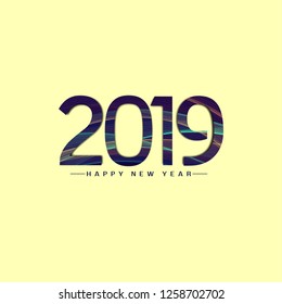Abstract New Year 2019 background design