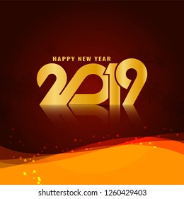 Abstract new year 2019 background