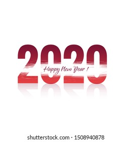 abstract new year 2020 creative design vector
