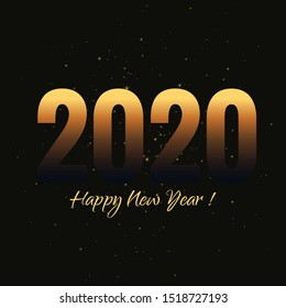 abstract new year 2020 creative design vector