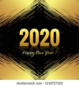 abstract new year 2020 creative design vector