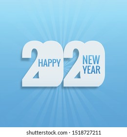 abstract new year 2020 creative design vector