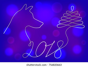 Abstract New Year background.