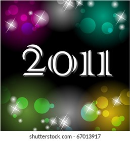 abstract new year background with sparkles