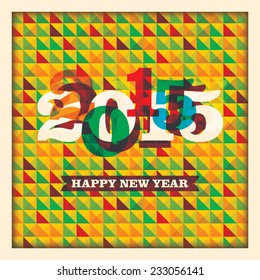 Abstract New Year background. Vector illustration.