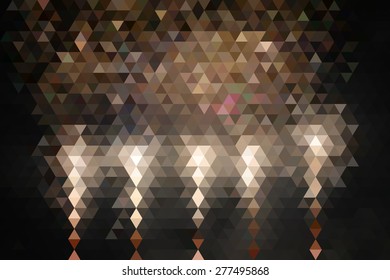 Abstract New Year Celebration Fireworks Geometric Triangular Low Poly. Vector Illustration