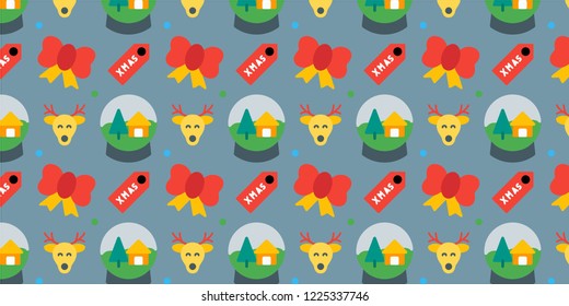 Abstract  New Year, Christmas elements and icons. Vector design.