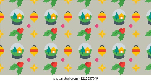 Abstract  New Year, Christmas elements and icons. Vector design.