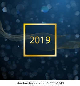 Abstract New Year decoration background, vector design illustration