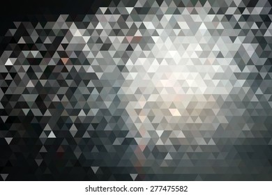 Abstract New Year Fireworks Geometric Triangular Low Poly. Vector Illustration