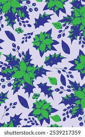 Abstract New Year pattern with Seamless ornament for decoration, wallpaper, gift paper and design of New Year.