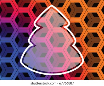Abstract new year tree