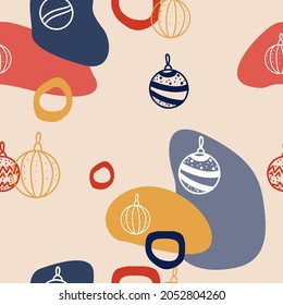 Abstract new year vector pattern.  Minimalistic elegant concept