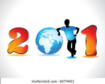 abstract new year wallpaper vector illustration