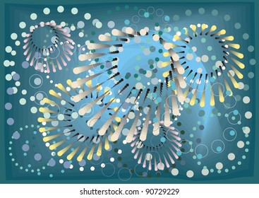 Abstract New Year's background - circles
