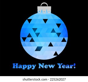 Abstract New Year's ball