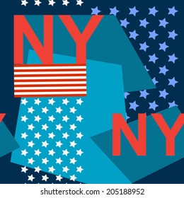 abstract New York pattern