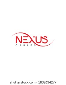 Abstract Nexus Cables logo template, Vector logo for business and company identity 