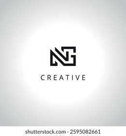 Abstract NG GN Logo Template With Vector Eps.
