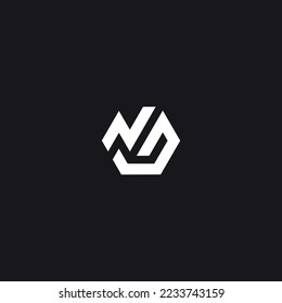 Abstract NG, GN, N, G Letters Logo Initial Based Monogram Icon Vector.
