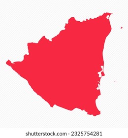 Resumen Nicaragua Simple Map Background, se puede usar para diseños de negocios, presentaciones o cualquier diseño adecuado.