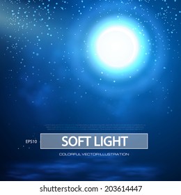 Abstract night background. Vector illustration