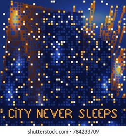 abstract night city