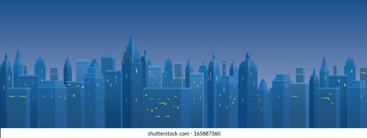 abstract night cityscape