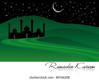 abstract night concept background for ramazan kareem